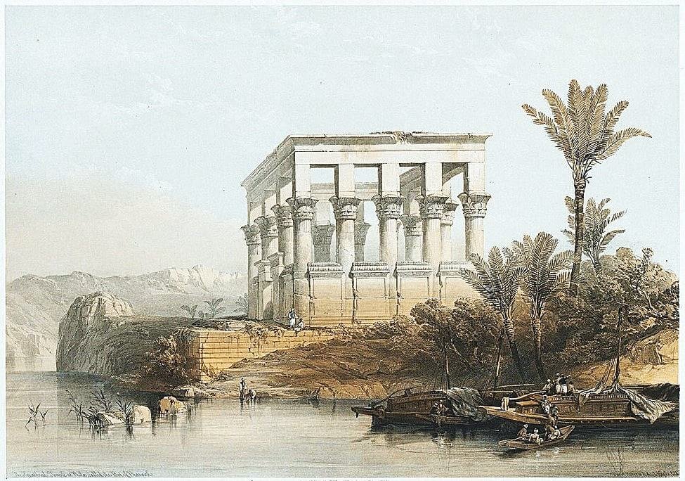 The Hypaethral Temple at Philae, called the Bed of Pharaoh